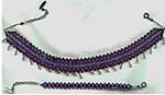 Purple Crystal Necklace and Bracelet set by Vitraux