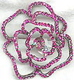 Deep Pink Rhinestone Rose Pin/Pendant (Vera Wang Style)