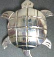 Mexican Silver Turtle Pin